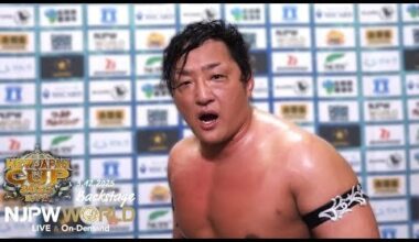 Taichi cutting a career promo after his match yesterday.