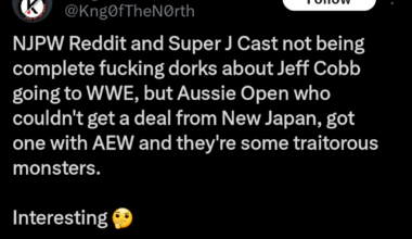 Interisting reaction to the Jeff Cobb news on here, that's for sure