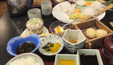 Squid Sashimi Lunch