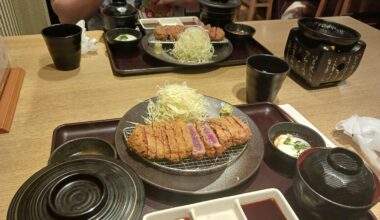 Gyukatsu set in Kyoto
