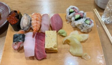 What is this piece of Nigiri? Second from the left on the top row.