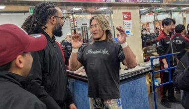 This is Tanahashi telling me the ring has broken and there won't be any matches tonight.