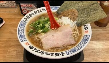 Rich and Thick Tonkotsu-Gyokai Ramen in Osaka at Kozo Mata Omaeka
