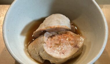 Monkfish Liver with Ponzu Sauce
　　↓
Ankimo Ponzu 🇯🇵
あん肝ポン酢