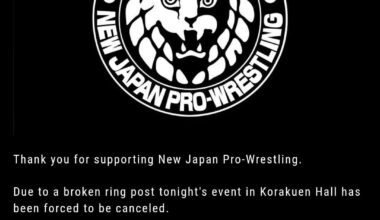 Todays event canceled