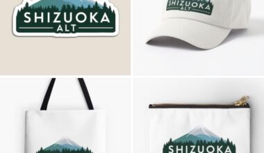 As a former ALT in Shizuoka prefecture, I wanted to try designing an original logo to remind me of the experience. Here it is plus some mockups. What do you all think? Should I try doing other prefectures as well?