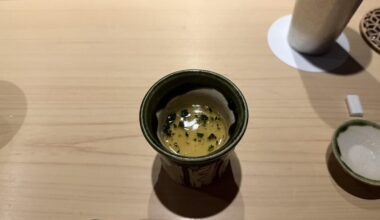 Omakase course in Japan
