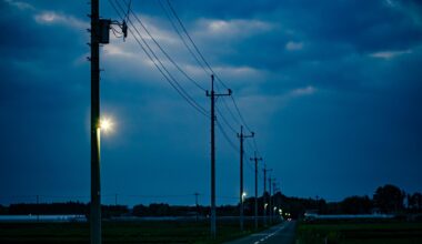 Dusk tonight in Tochigi. The frogs are deafening!