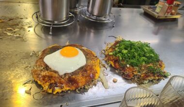 My first Okonomiyaki in Osaka, I hope to learn how to cook it someday
