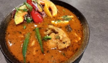 japanese soup curry! full of nutrients with purple rice and lots of veggie toppings