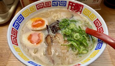 Celebrated my approval for Japanese permanent residency with 490 yen tonkotsu ramen in Fukuoka.