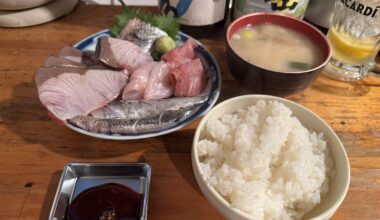 Sashimi Set Meal in Tokyo
