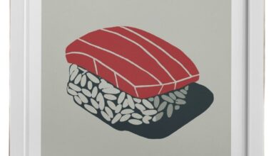 Minimalist sushi art prints I made