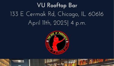 Fan Meet Up today before Windy City Riot across the street from Wintrust at the Vu Rooftop bar.