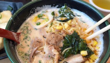 Black soup base ramen