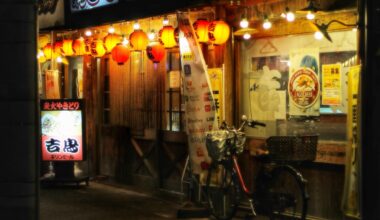 Late at night in Kyoto.