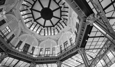 Tokyo Station in Black and White.