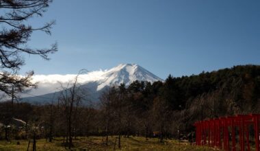 Mount Fuji and Hakone area in November last year
