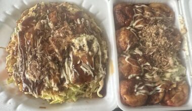 Okonomiyaki & Takoyaki for lunch