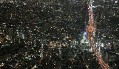 Night view of Hiroo District from Morì tower