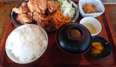 塩唐揚げ定食