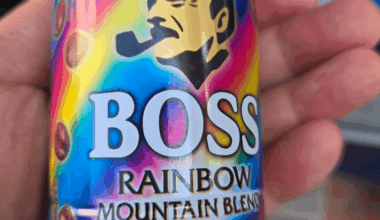 Not very common in the US the Rainbow Blend Boss from a Boss vending machine.