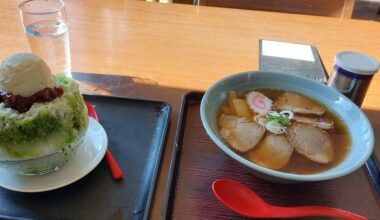 Shio Ramen and Kakigori in Enoshima