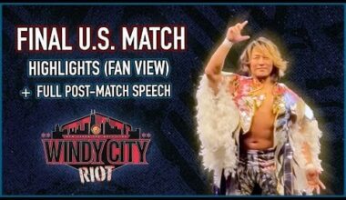 Tanahashi's final U.S. match - Windy City Riot - Highlights from the crowd and full post-match speech