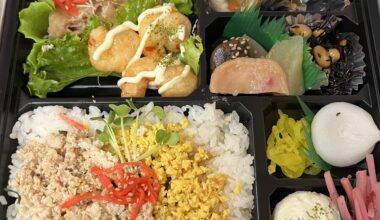 Pleasantly surprised by today’s bento
