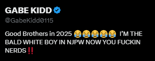 Gabe Kidd's new Twitter/X bio.
