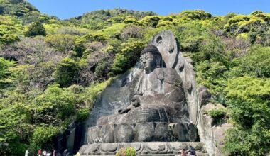 Nihonji Daibutsu in Chiba is the largest stone statue of Buddha in Japan.