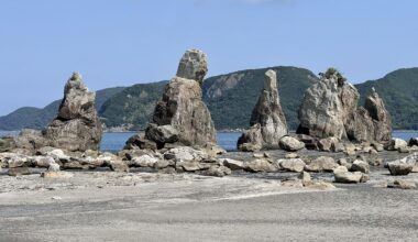 Hashiguiiwa Pillars in Wakayama Prefecture