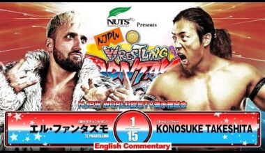 El Phantasmo vs Konosuke Takeshita: NJPW World Television Championship match, New Japan Pro Wrestling - Wrestling Dontaku, May 3, 2025