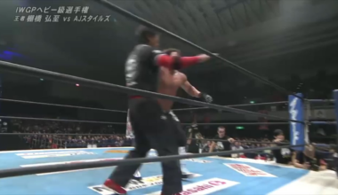 Hiroshi Tanahashi (c) vs. AJ Styles - IWGP Heavyweight Championship - NJPW The New Beginning in Osaka 2015
