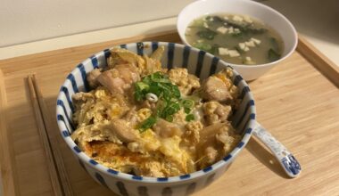 Oyakodon with Miso Soup