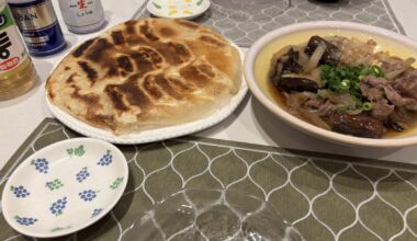 Made some gyoza and things for dinner
