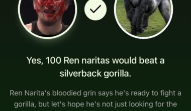 The gorilla got souled out
