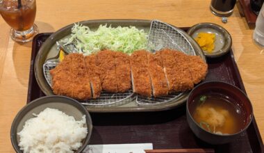 Jumbo Tonkatsu from Hararaki Maruyama in Sapporo