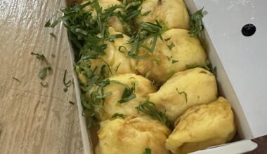 Just finished a 21 day trip to Japan. By far, my favorite food item I got was akashiyaki. Eaten in Kobe.  Related to takoyaki, it’s an eggy batter (vs floury) and soaked in dashi broth before eating.  One of the most satisfying dishes I’ve ever put in my mouth.