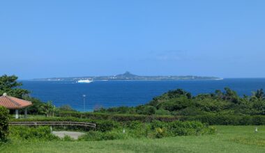 Iiejima, Okinawa on a crisp May day