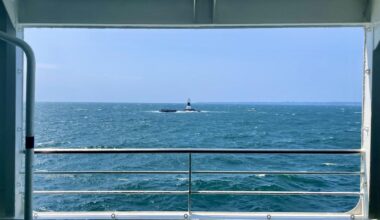 Across Tokyo Bay, from Kurihama to Kanaya.