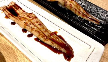 Can never go wrong with anago sushi