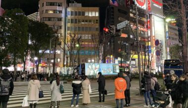 Definitely feeling small in the middle of the Shibuya scramble