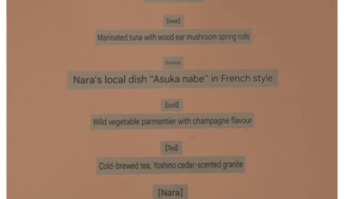 A tasting menu in Osaka. Where the staff announced in English what was being consumed with a brief history lesson.