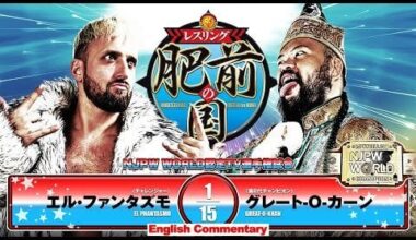 Great-O-Khan vs El Phantasmo: NJPW World Television Championship match, New Japan Pro Wrestling - Hizen no Kuni, April 29, 2025