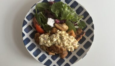 today’s dinner for my parents: chicken nanban plate :)