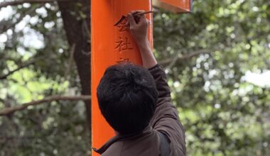 Painting the gates of Mt Inari