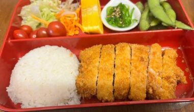 A US franchise of Japanese food has arrived in my city. What do you think of the Pork Katsu Bento Box?