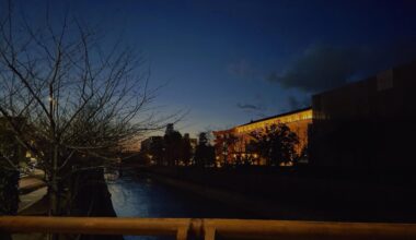 Okazaki Park at night is worth a visit