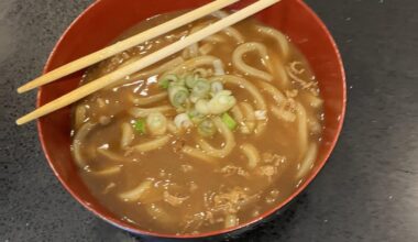 Curry Udon made with Java Curry